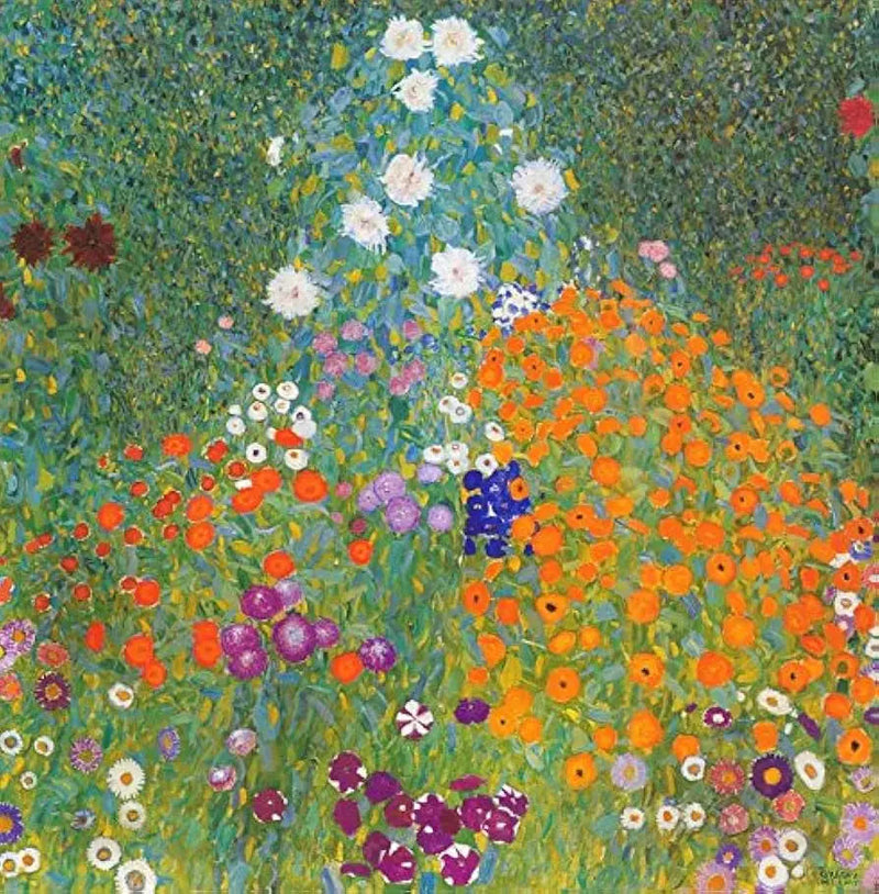 Bloemen tuin - Gustav Klimt
