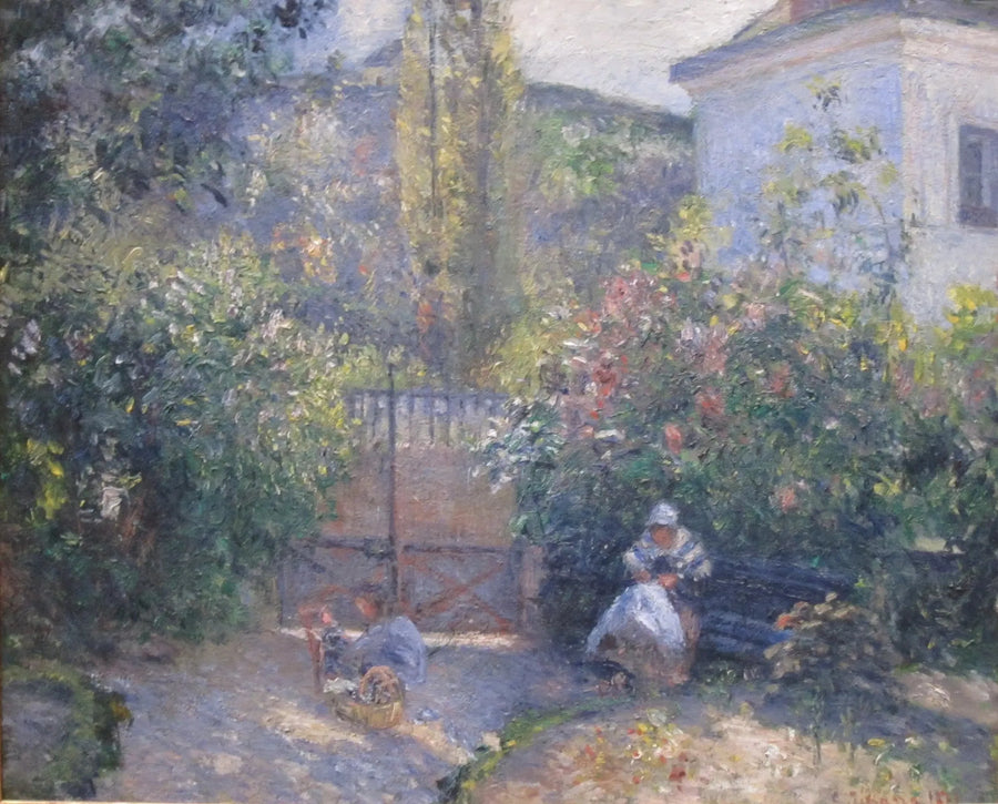 Tuin van l'Hermitage, het "Rode Huis", Pontoise - Camille Pissarro