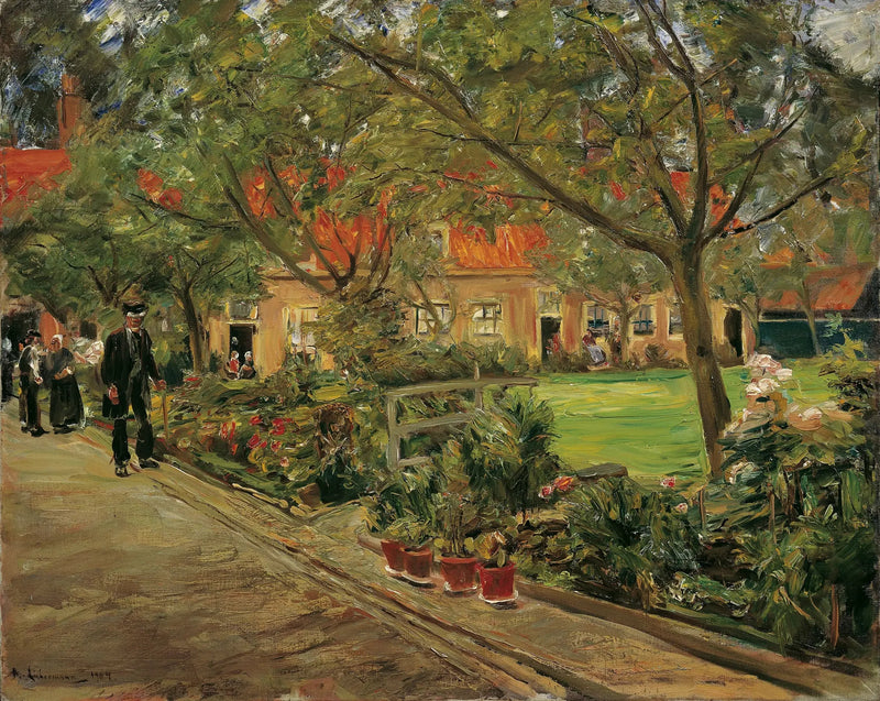 Tuin van het ziekenhuis van Edam - Max Liebermann