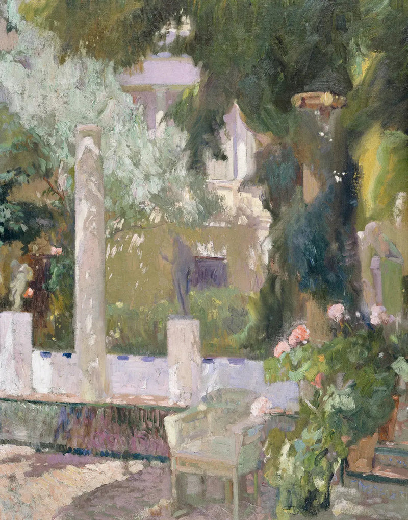 Tuin van het huis Sorolla (1920) - Joaquín Sorolla