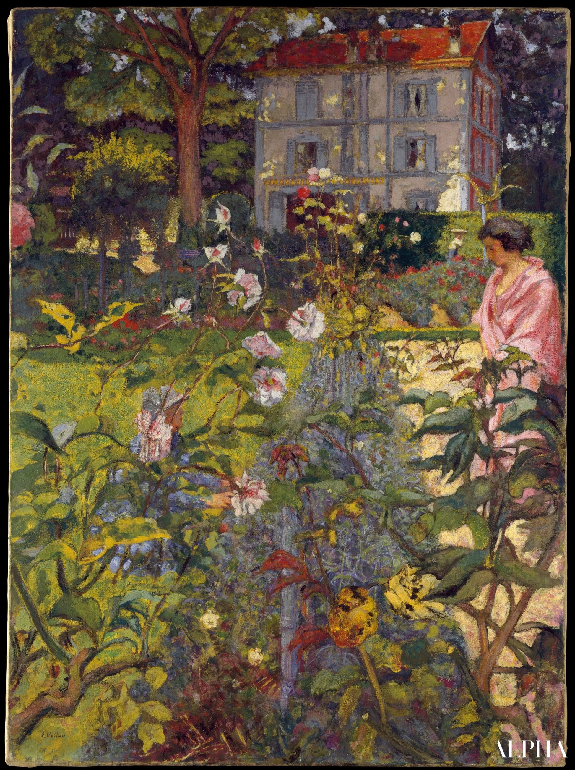 Jardin de Vaucresson - Édouard Vuillard - Reproducties van schilderijen en hoogwaardige schilderijen
