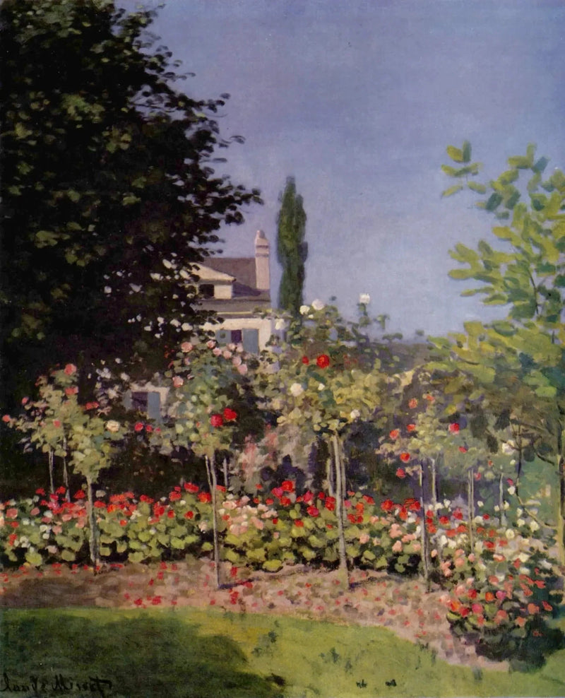 Tuin in bloei, in Sainte-Adresse W69 - Claude Monet
