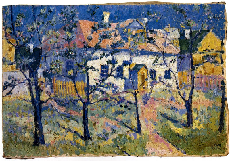 Tuin en bloemen - Kazimir Malevich