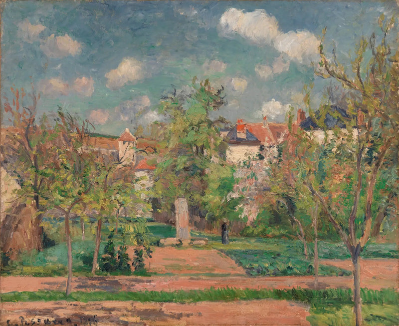 Tuin in de Volle Zon (De Tuin in de Grote Zon, Pontoise) - Camille Pissarro