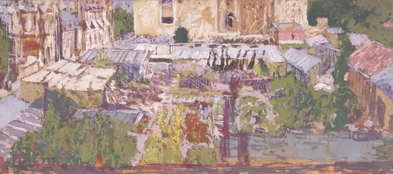 Bloemen tuin, rue de la Tour - Édouard Vuillard