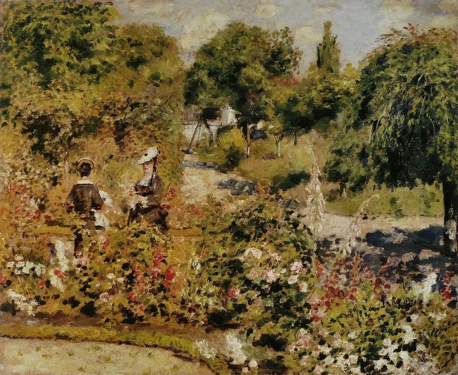 De tuin in Fontenay - Pierre-Auguste Renoir