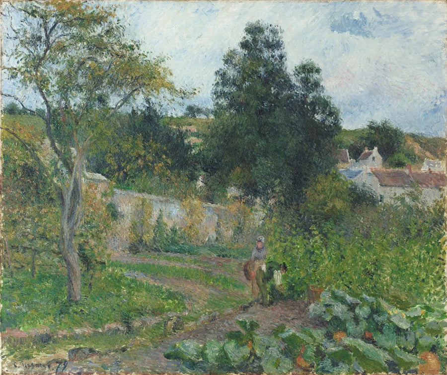 Moestuin bij het Ermitage, Pontoise - Camille Pissarro