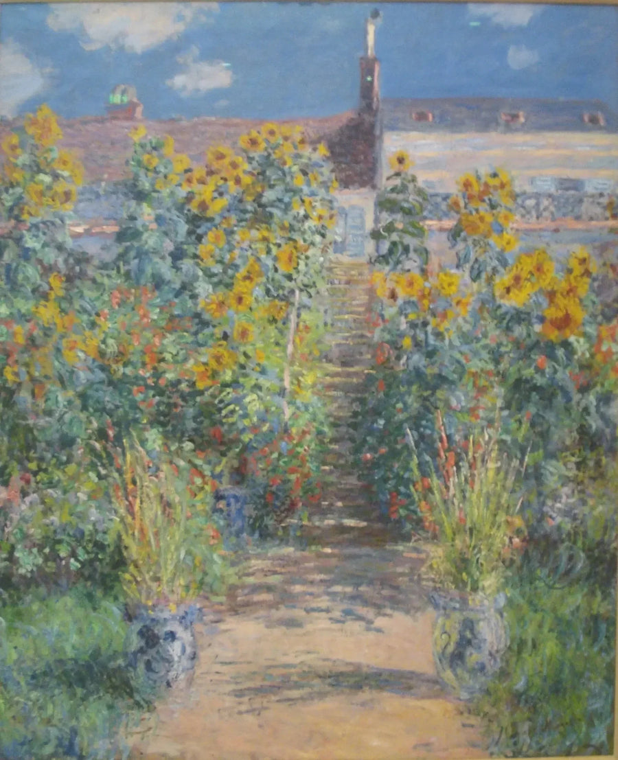 Tuin in Vétheuil W683 - Claude Monet
