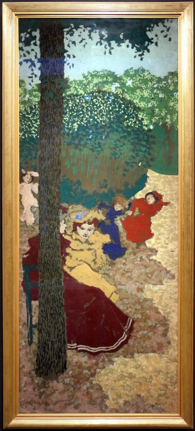 Openbare tuinen : meisjes spelend - Édouard Vuillard