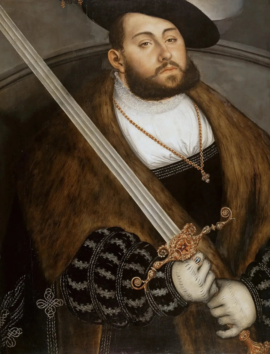 Jean-Frédéric I de Magnanime, keurvorst van Saksen - Lucas Cranach de Oudere