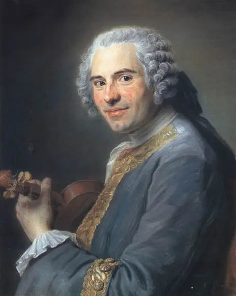 Jean-Joseph Cassanéa de Mondonville (1711-1772), Franse violist en componist - Maurice-Quentin de La Tour