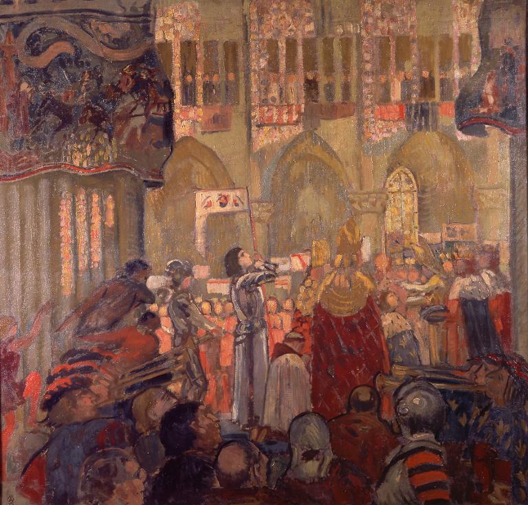 Joan of Arc bij de kroning van Karel VII - Maurice Denis