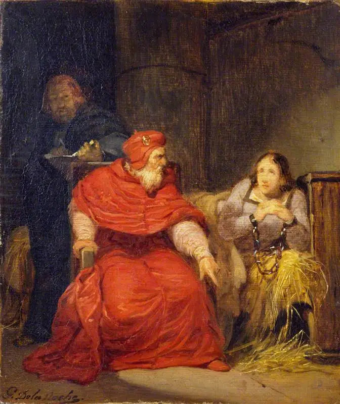 Johanna van Orléans in de gevangenis - Paul Delaroche

Source:
Jeanne d'Arc en prison - Paul Delaroche