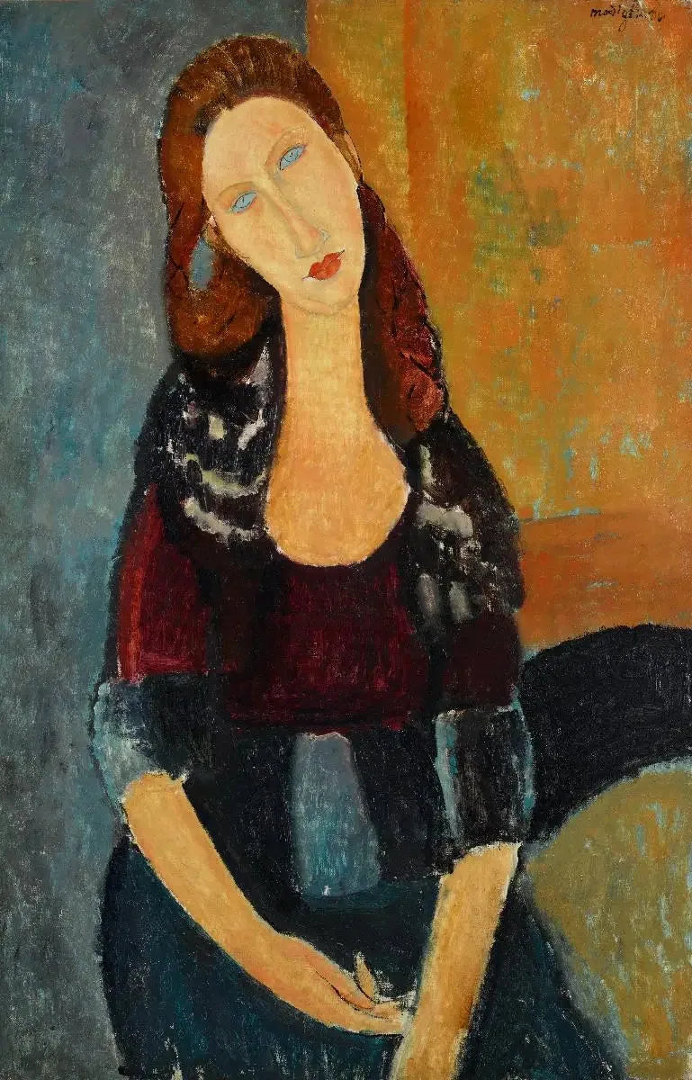 Zittende Jeanne Hébuterne - Amedeo Modigliani