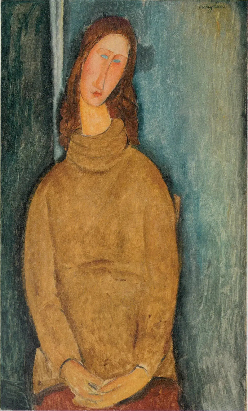 Jeanne Hébuterne in de gele trui - Amedeo Modigliani
