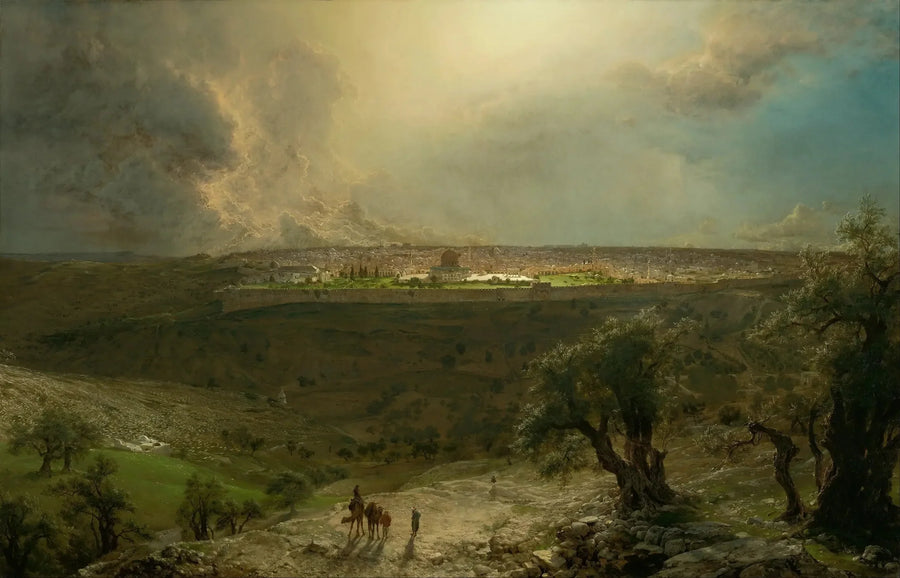 Jeruzalem vanaf de Olijfberg - Frederic Edwin Church

Source:
Jérusalem du mont des Oliviers - Frederic Edwin Church