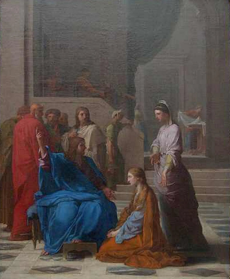 Jezus bij Martha en Maria - Eustache Le Sueur