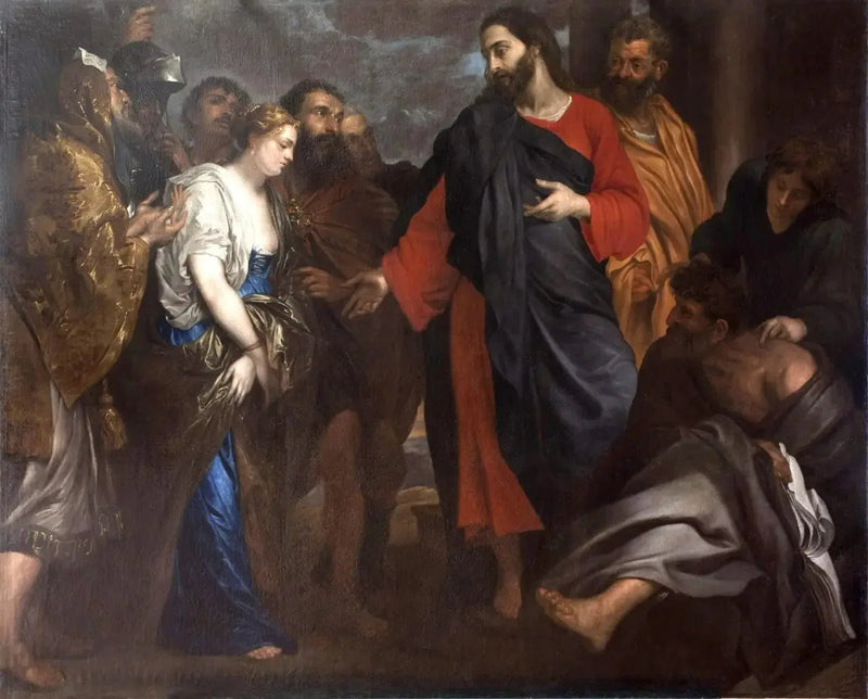 Jezus en de overspelige vrouw - Antoine van Dyck

Source:
Jésus et la femme adultère - Antoine van Dyck