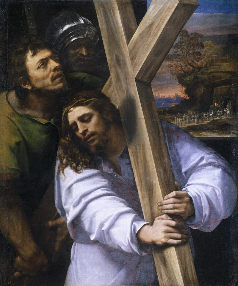 Jezus die het kruis draagt - Sebastiano del Piombo