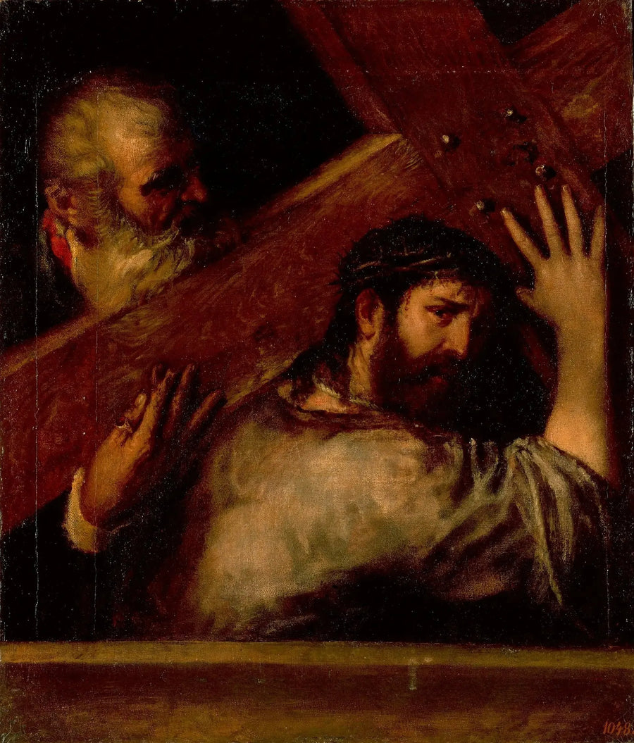 Jezus draagt zijn kruis - Titian