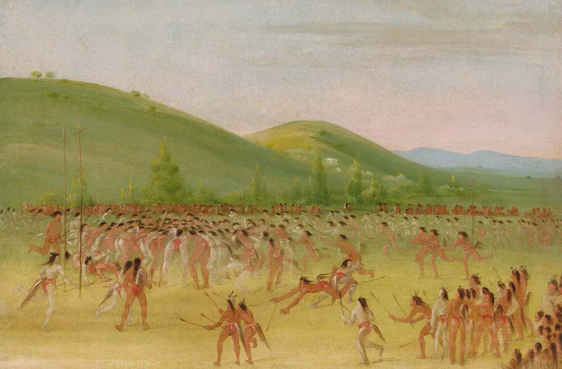 Choctaw Kogelspel – Ball Down - George Catlin

Source:
Jeu de balle des Choctaws – Ball Down - George Catlin