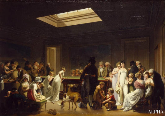 Jeu de billard - Louis Boilly - Reproductions de tableaux et peintures haut de gamme
