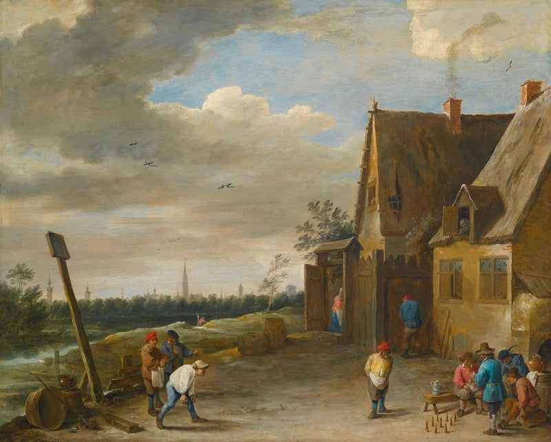 Kegelspel met uitzicht op Antwerpen - David Teniers de Jonge

Source:
Jeu de quilles avec vue sur Anvers - David Teniers le Jeune