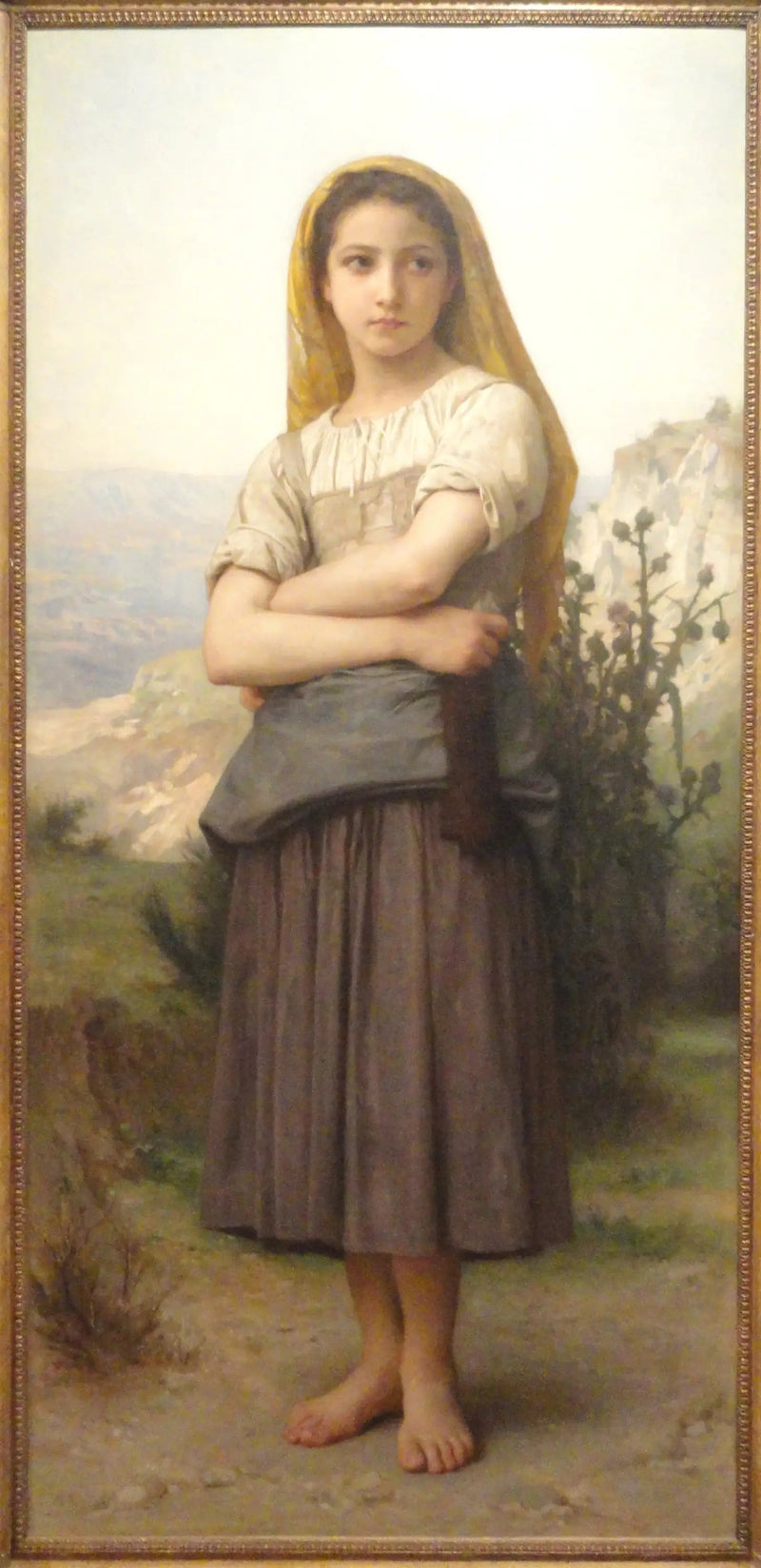 Jonge herderin - Bouguereau