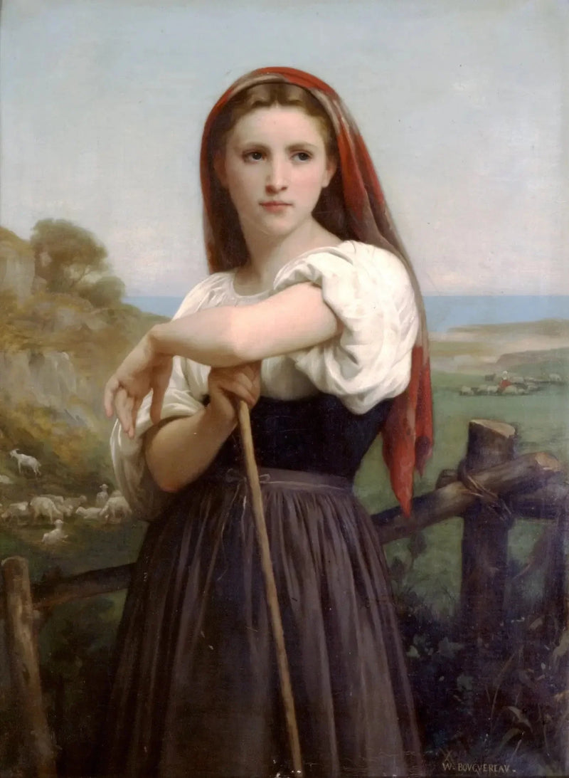Jonge Herderin - Bouguereau