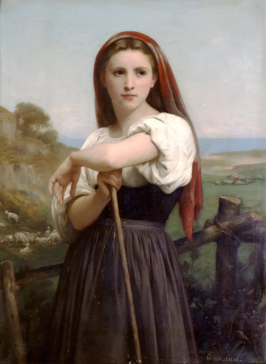 Jonge Herderin - Bouguereau
