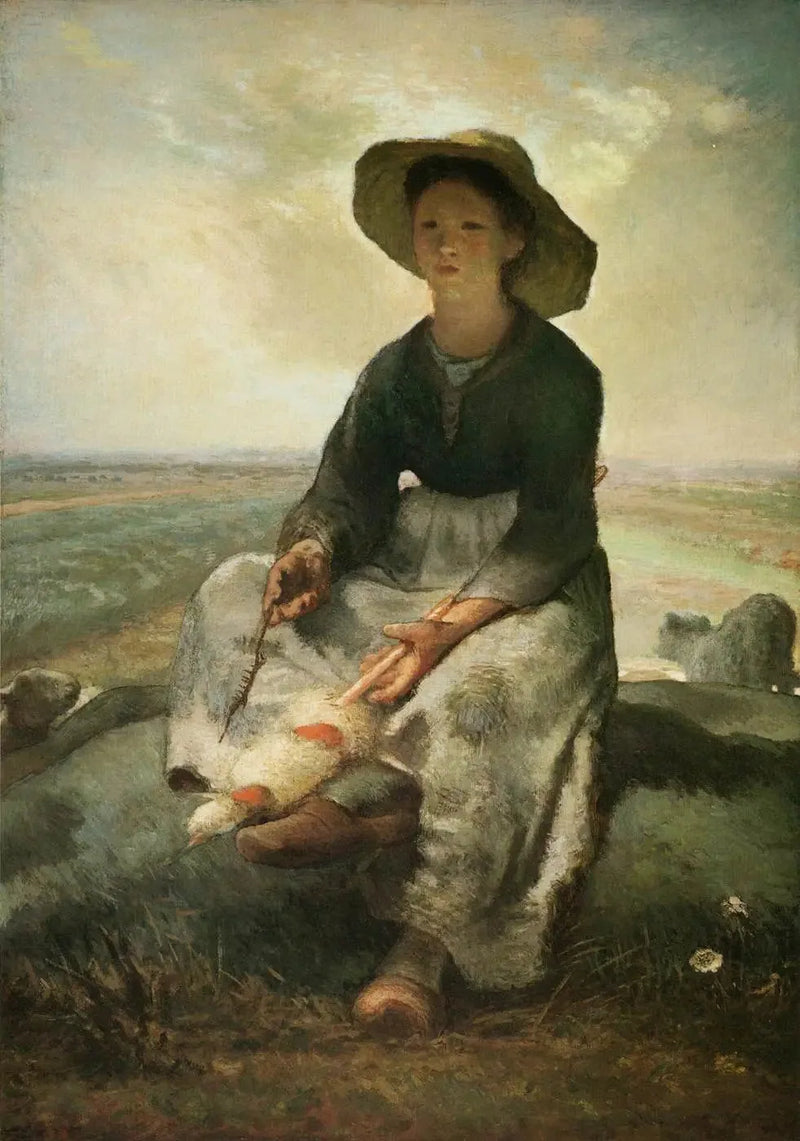 Jonge herderin - Jean-François Millet