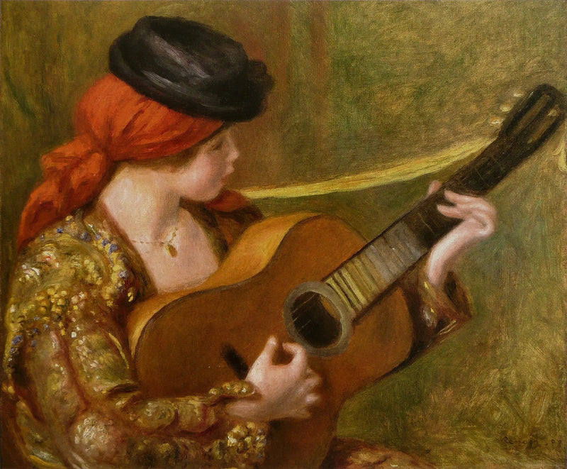 Jonge Spaanse vrouw met gitaar - Pierre-Auguste Renoir