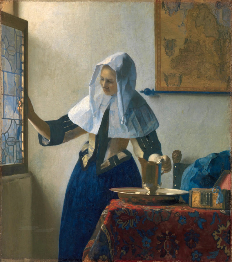 Jonge Vrouw met de Kruik - Johannes Vermeer