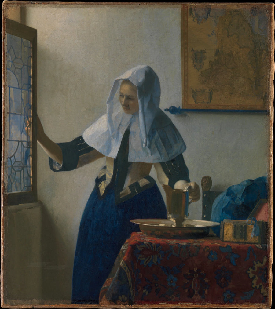 Jonge Vrouw met de Kruik - Johannes Vermeer