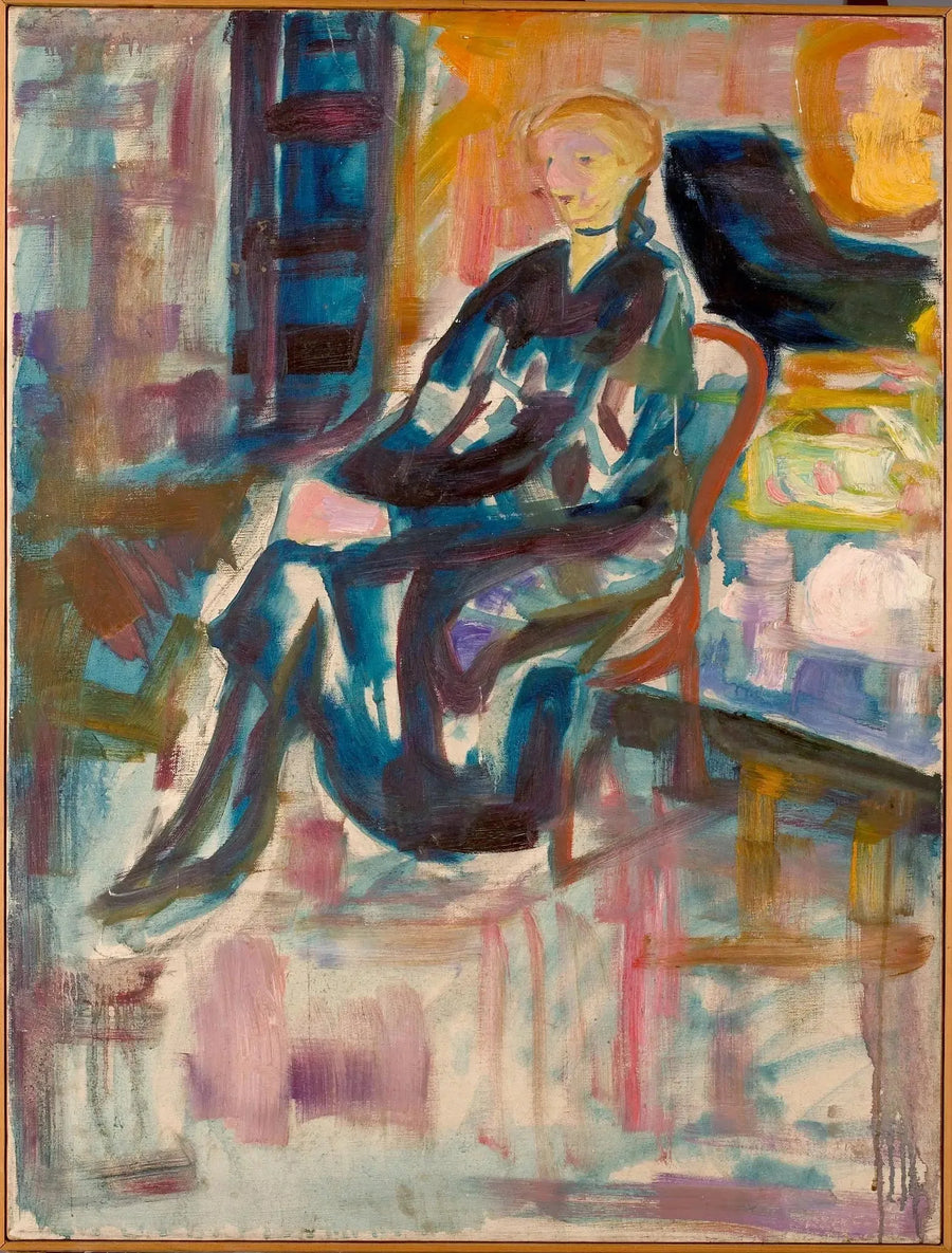 Jonge Vrouw Zittend - Edvard Munch