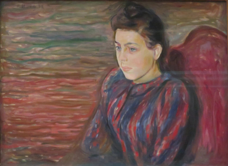 Jonge Vrouw Zittend - Edvard Munch