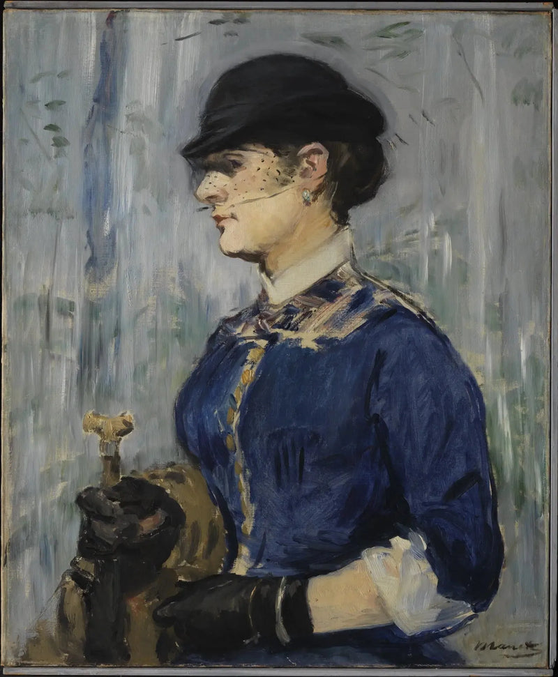 Jonge vrouw met een ronde hoed - Édouard Manet