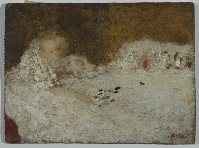 Jonge vrouw in bed - Édouard Vuillard