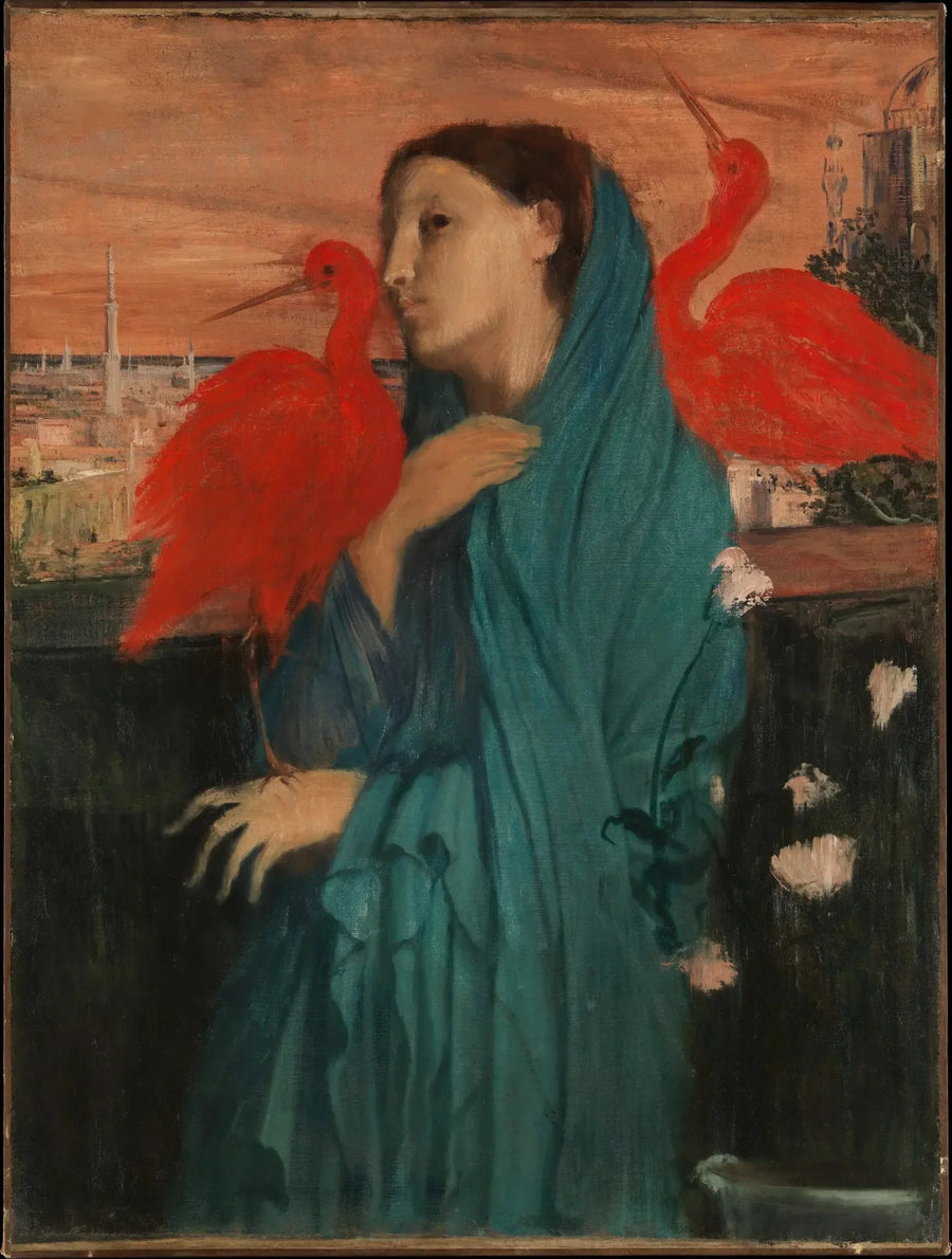 Jonge vrouw met ibis - Edgar Degas