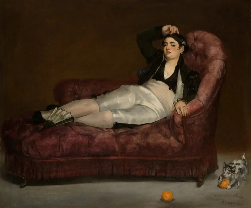 Jonge Vrouw liggend in Spaanse kostuum - Édouard Manet