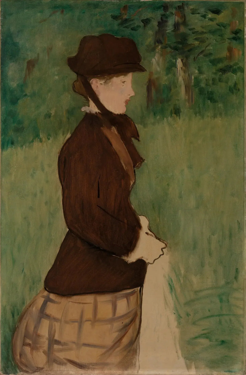 Jonge vrouw in een tuin - Édouard Manet