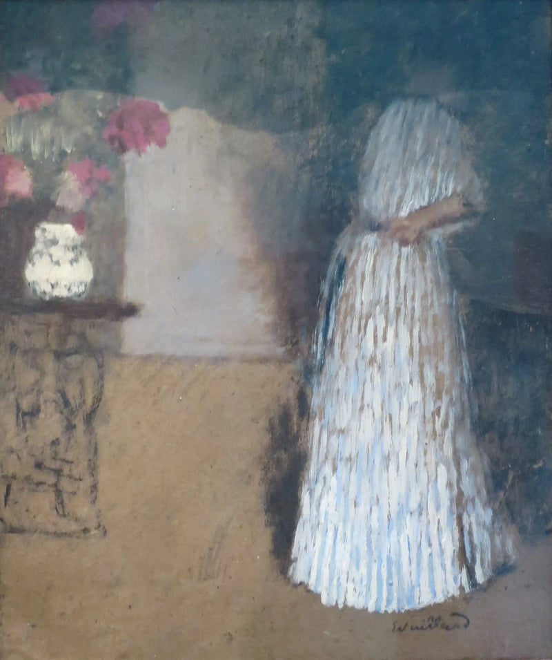 Jonge vrouw in een kamer - Édouard Vuillard