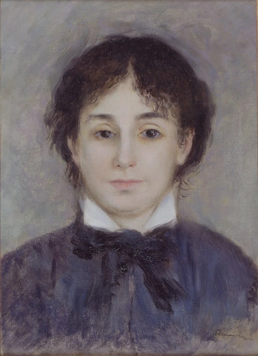 Jonge vrouw in het blauw - Pierre-Auguste Renoir