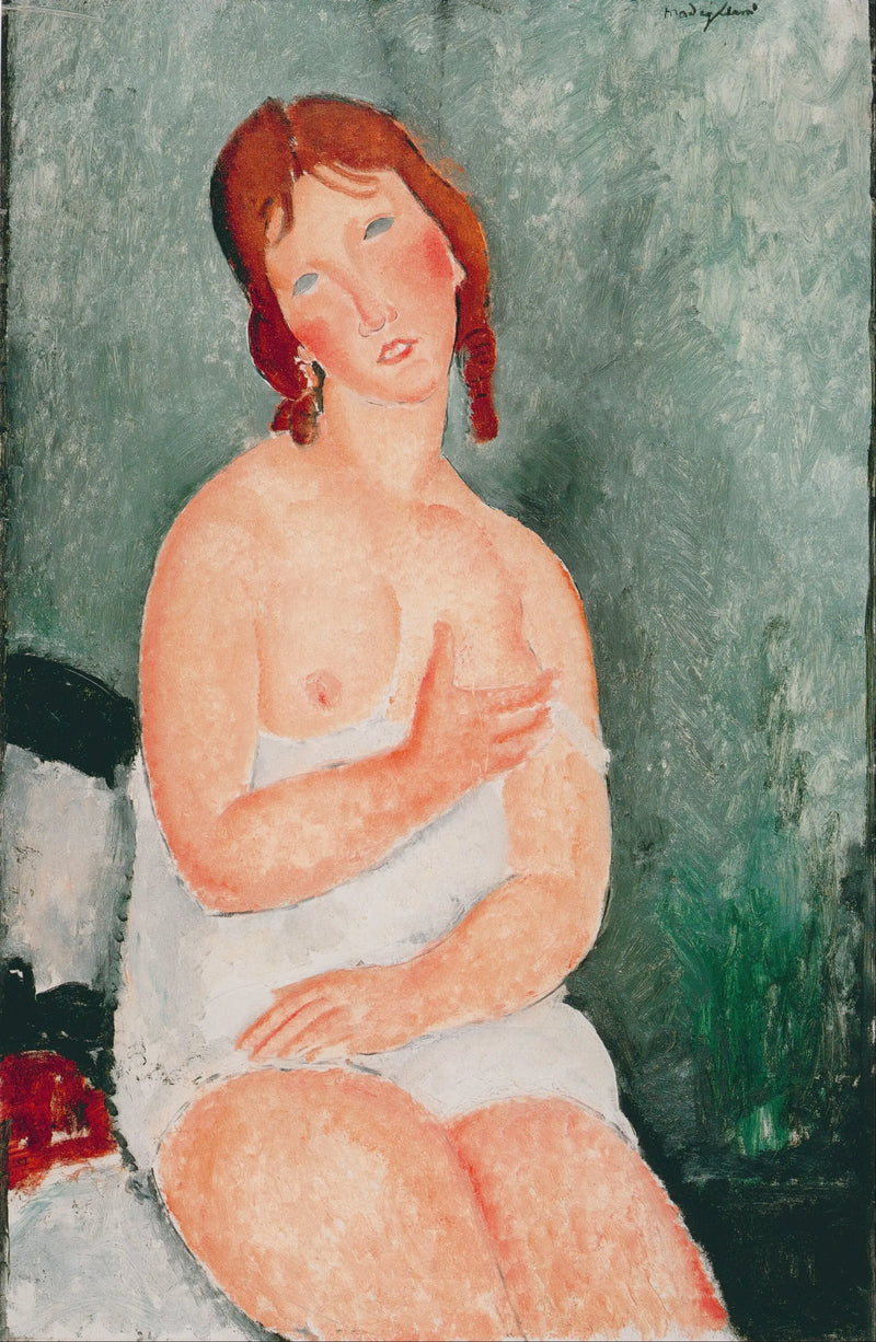 Jonge vrouw in shirt - Amedeo Modigliani