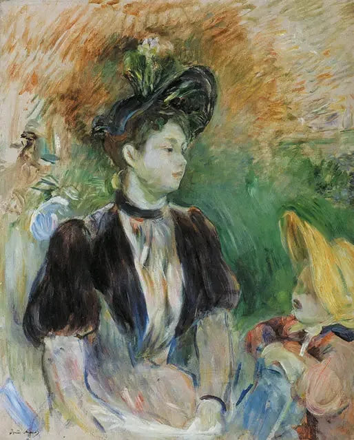 Jonge vrouw en kind - Berthe Morisot