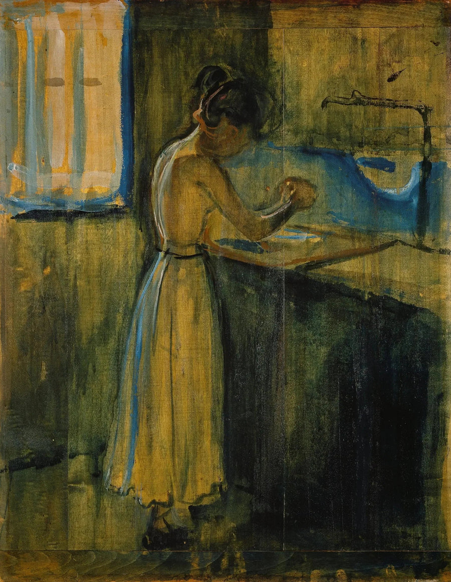 Jonge Vrouw en Was - Edvard Munch