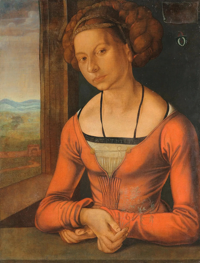 Jonge vrouw, met gevlochten haar - Albrecht Dürer