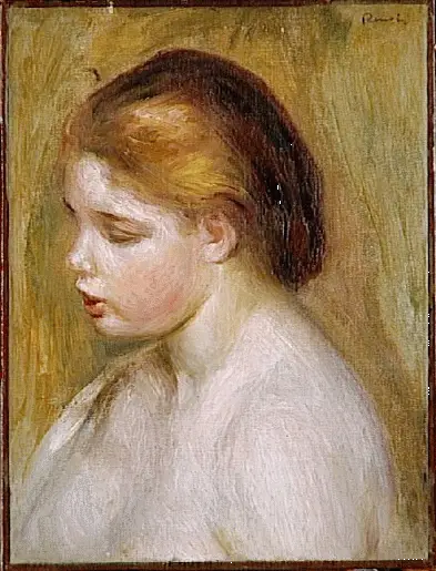 Jonge vrouw naakt in buste - Pierre-Auguste Renoir