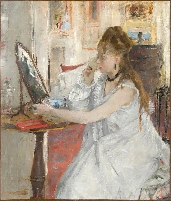 Jonge Vrouw die zich poedert - Berthe Morisot