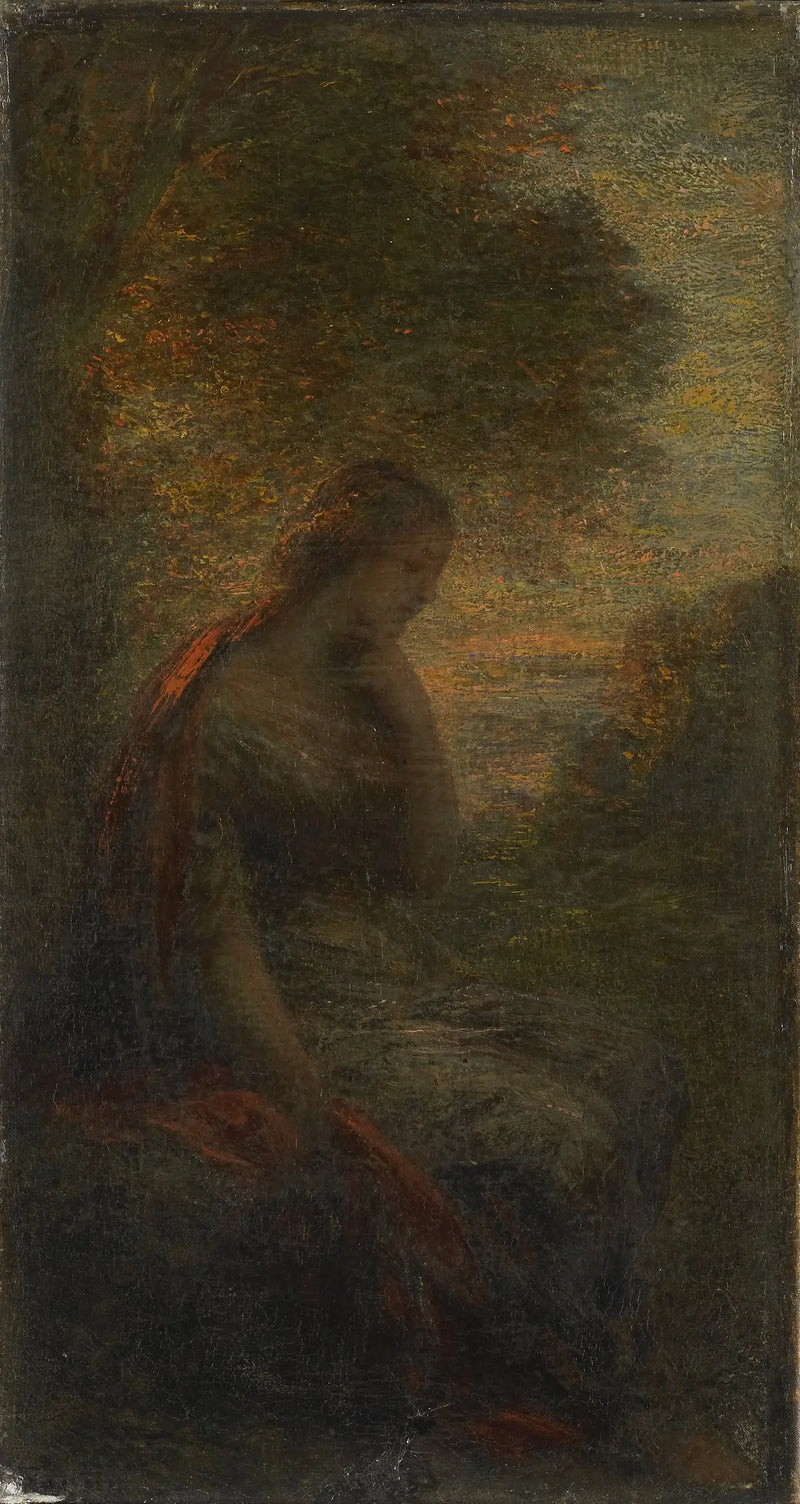 Jonge vrouw onder een boom bij zonsondergang, genaamd « Herfst » - Henri Fantin-Latour

Source:
Jeune femme sous un arbre au coucher du soleil, appelée « Automne » - Henri Fantin-Latour